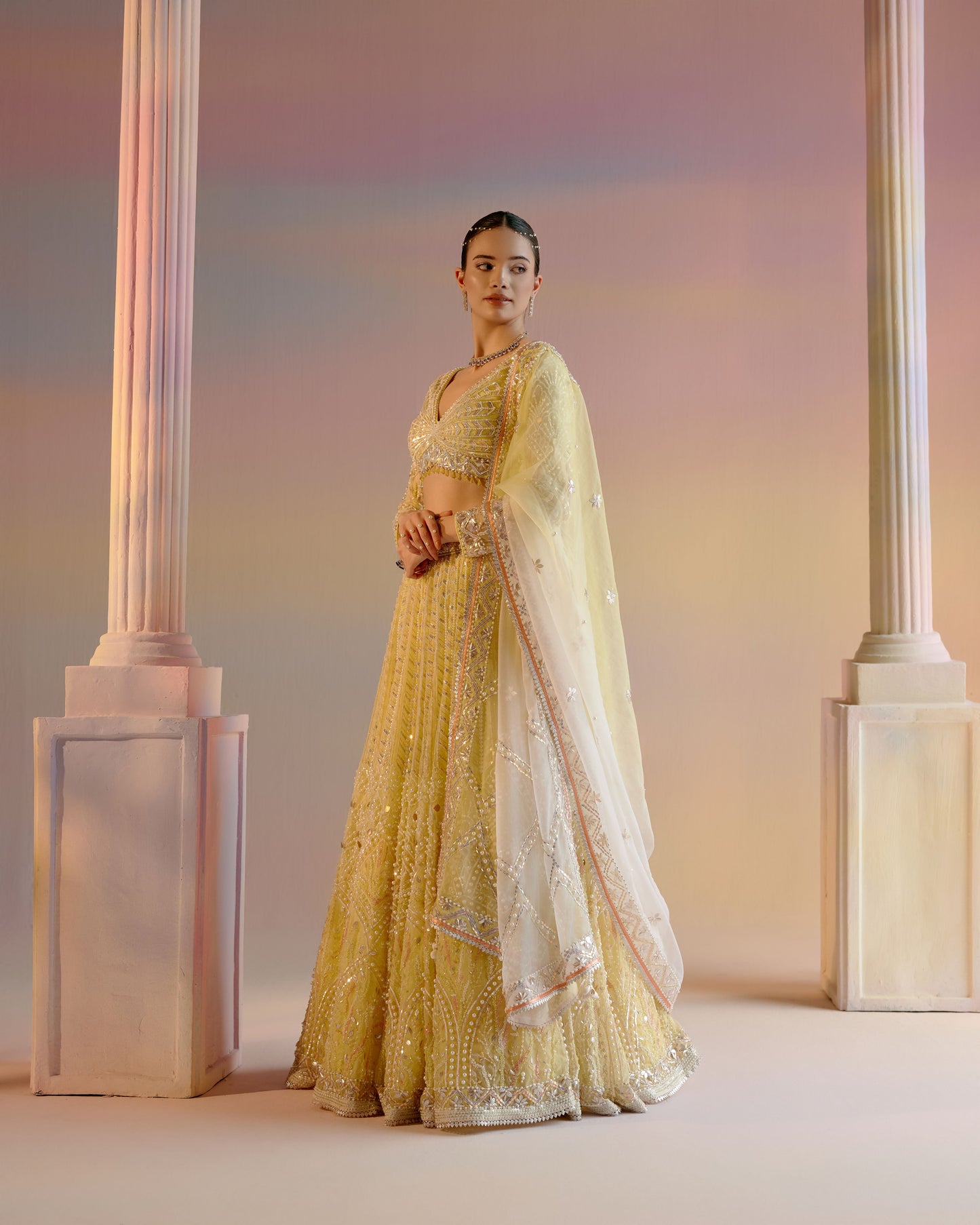 Lemon Cocktail Lehenga